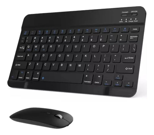 Combo Teclado Y Mouse Recargable Inalambrico Usb Pc Laptop