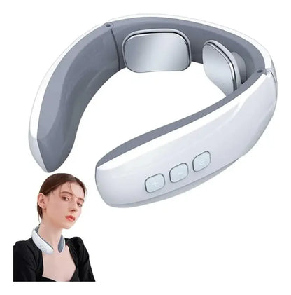 Masajeador Cuello Cervical Electrodos Recargable Portatil