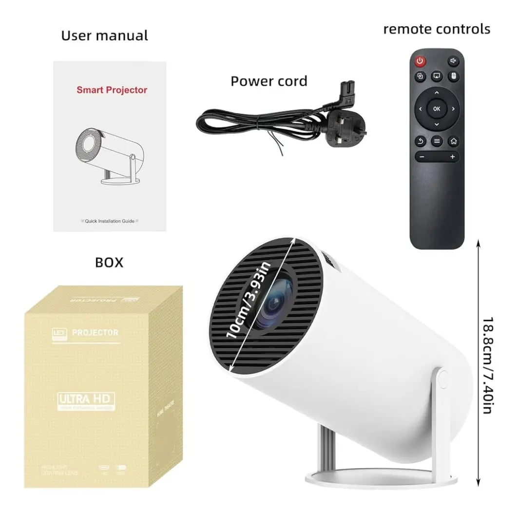 Proyector Video Beam Gamer Ultra HD (Diseño Especial con Control)