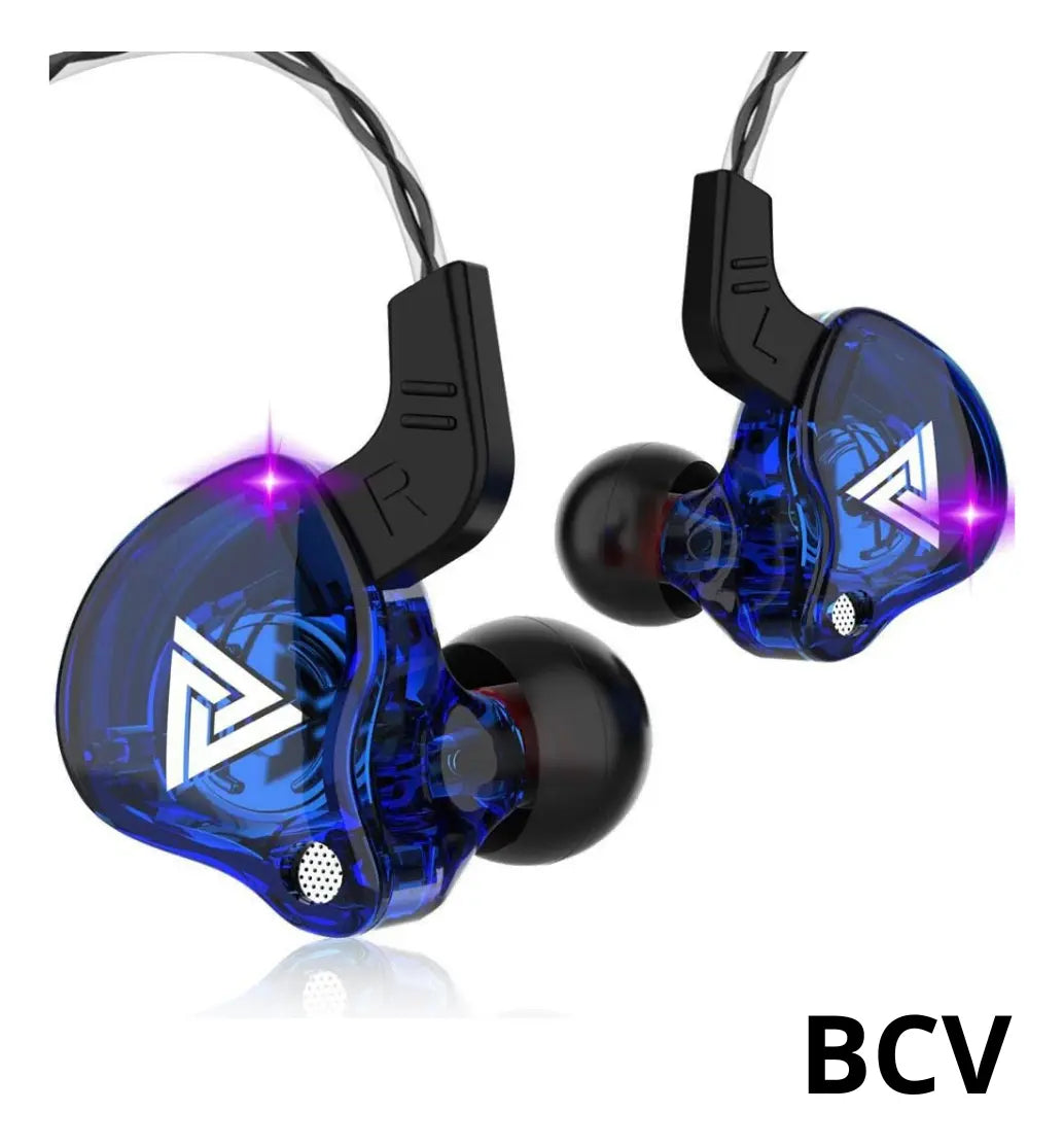 Audifonos Alambricos Qkz Ak6 Ergonomicos In-ear Deportivos