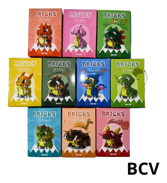 Bloques Mini Lego Bricks Figuras Armable Coleccion Dragones