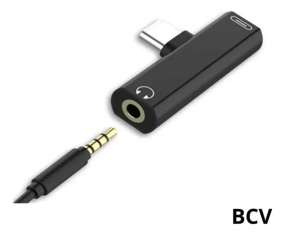 Adaptador Otg Tipo C Macho A Usb C Jack 3.5mm Hembra Celular