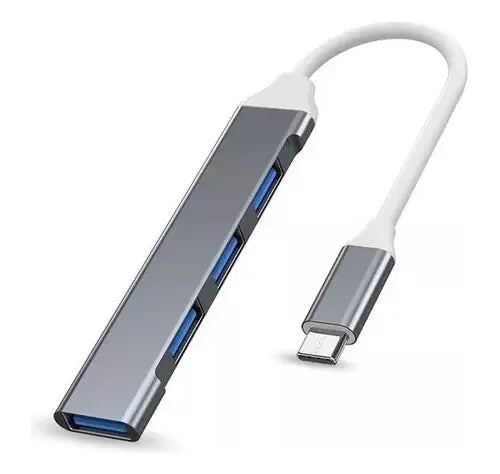 Hub Usb C A 3.0 Adaptador Convertidor 4 En 1 Multi Puertos
