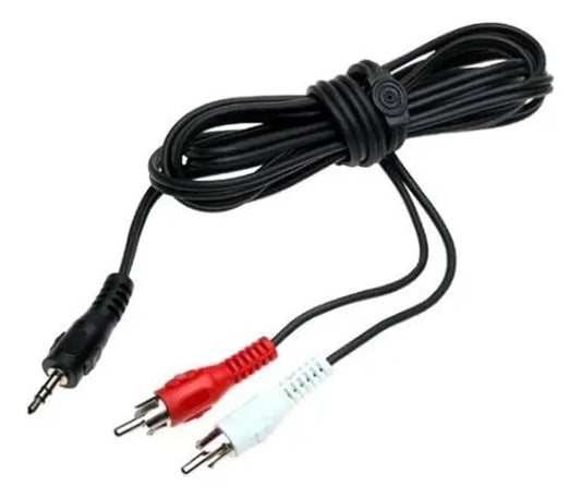 Cable Audio Dos Rca - Plug Auxiliar 3.5mm Macho Macho 3m