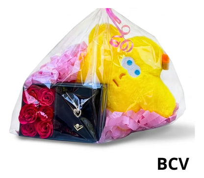 Peluche Combo Accesorios Acero Inoxidable Joyeria Collar
