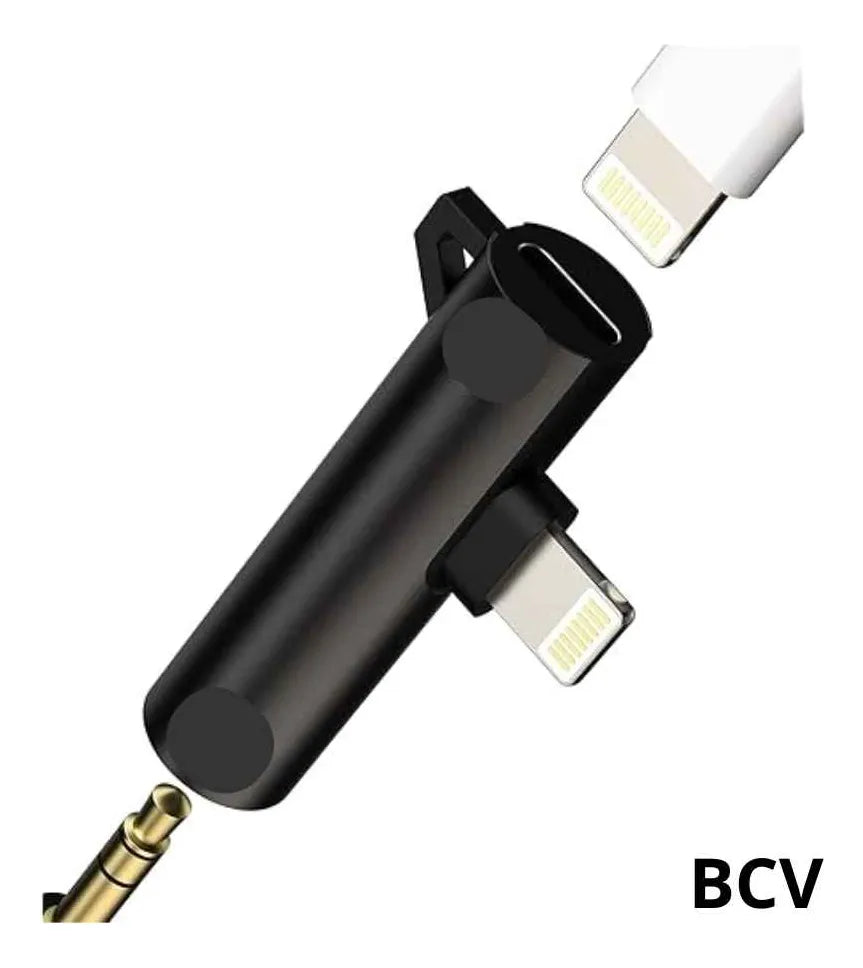 Adaptador Otg iPhone Macho A Lightning Y Jack 3.5mm Hembra
