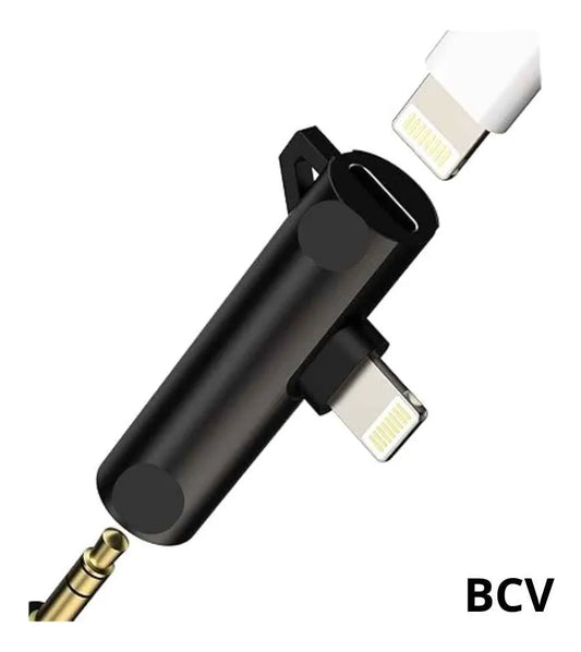 Adaptador Otg iPhone Macho A Lightning Y Jack 3.5mm Hembra