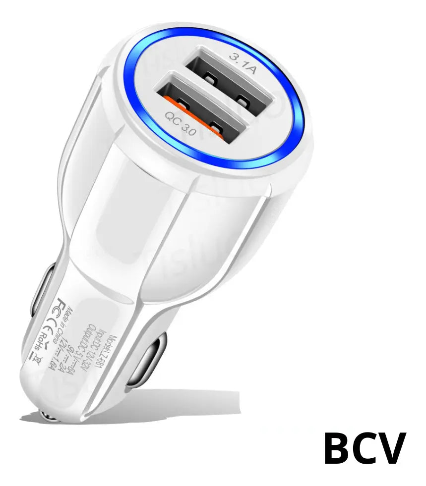 Cargador Carro Carga Rápida 32w 2 Puertos USB Samsung