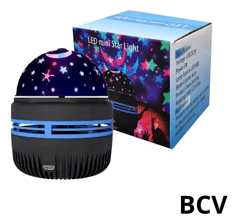 Proyector Led Rgb Lampara Portatil Luces Estrella Tipo C