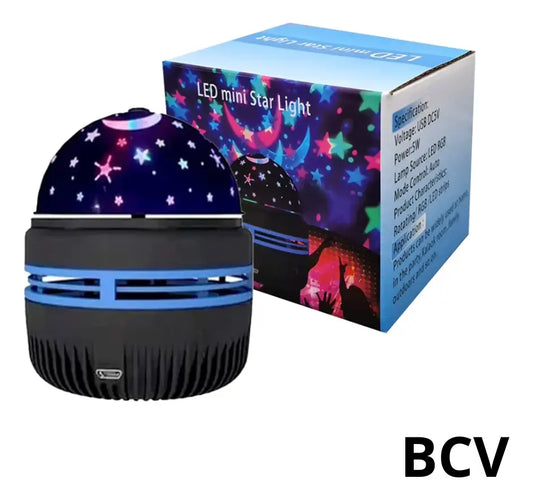 Proyector Led Rgb Lampara Portatil Luces Estrella Tipo C