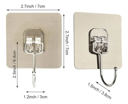 Ganchos Adhesivos Para Pared Colgar Resistentes 5 Unidades