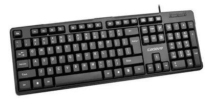 Teclado Alambrico De Cable Computadora Pc Puerto Usb Cadeve