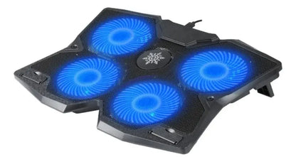 Base Fancooler Laptop Ventilador Rgb Ajustable 4 Niveles Usb