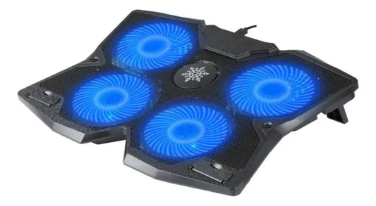Base Fancooler Laptop Ventilador Rgb Ajustable 4 Niveles Usb