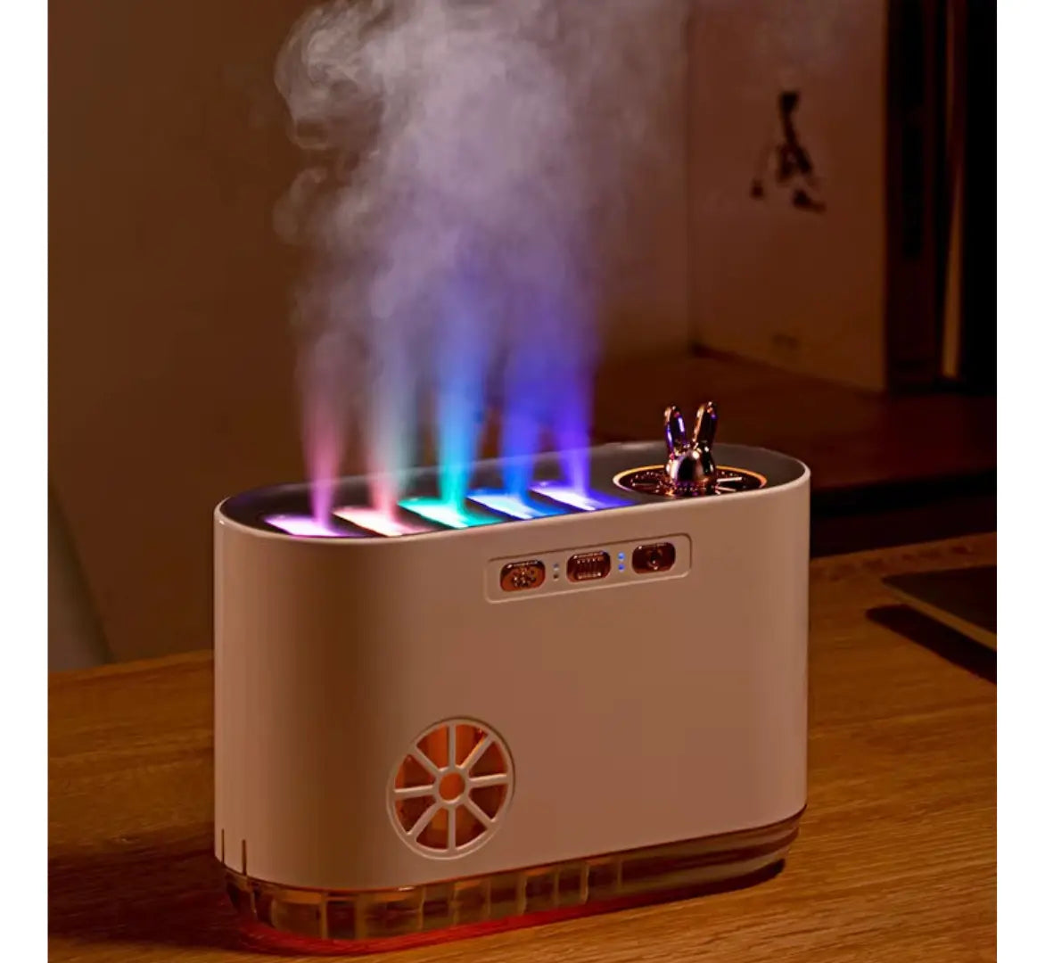 Humidificador Fuego Rgb Aromas Sonido Esencia De Regalo