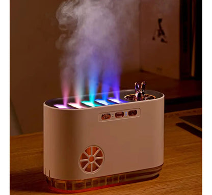 Humidificador Fuego Rgb Aromas Sonido Esencia De Regalo