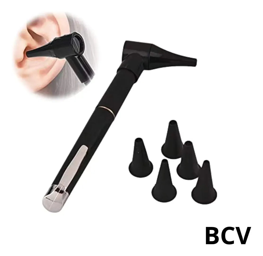 Otoscopio Led Kit Endoscopio Limpieza Oidos Manual Baterias