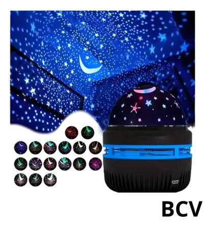 Proyector Led Rgb Lampara Portatil Luces Estrella Tipo C