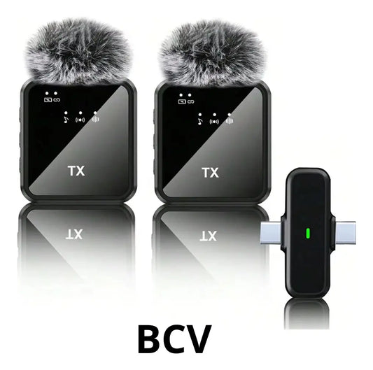 Microfono Dual Inalambrico Balita Tipo C iPhone Y Plug Tx