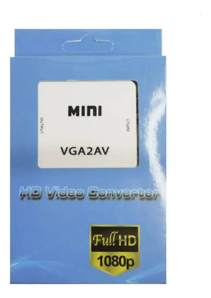 Convertidor Vga A Rca Adaptador Hd 1080p Pc Monitor Laptop