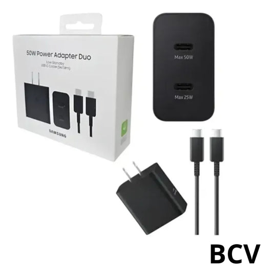 Cargador Completo Samsung Original 50w Carga Rapida Tipo C