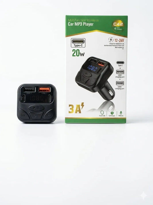 Transmisor Bluetooth Cenicero Fm Usb Microsd Car Mp3 Rgb M32