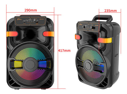 Corneta 10 Pulgadas Microfono Portatil Recargable Bluetooth