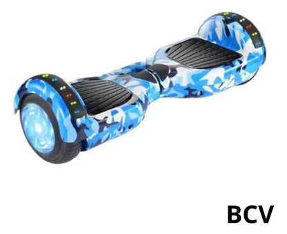 Patineta Electrica Hoverboard Con Bluetooth Y Luces Led