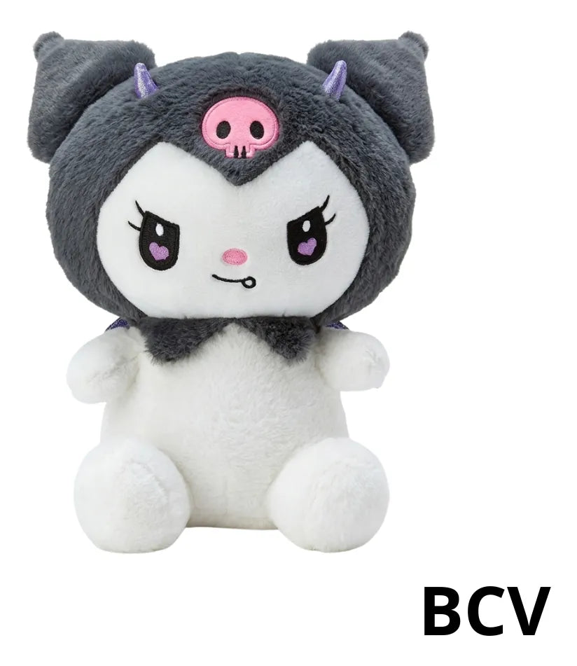Peluche Afelpado Kuromi Detalle Muñeco 25cm Premium Kawaii