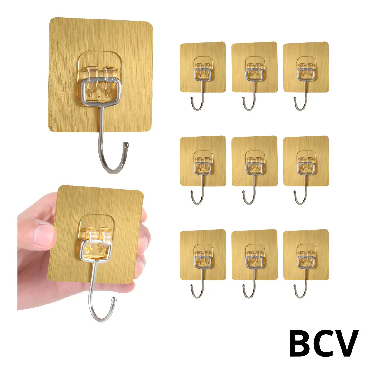 Ganchos Adhesivos Para Pared Colgar Resistentes 5 Unidades
