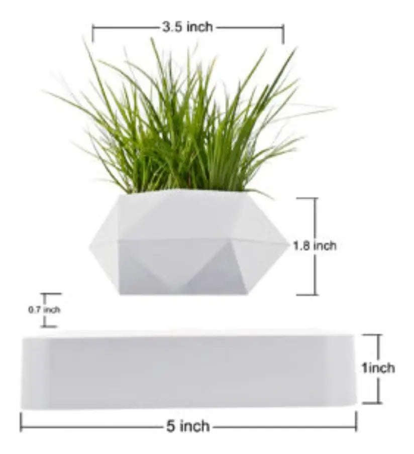 Maceta Flotante Matero Magnetico Levitacion Para Planta