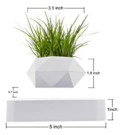 Maceta Flotante Matero Magnetico Levitacion Para Planta