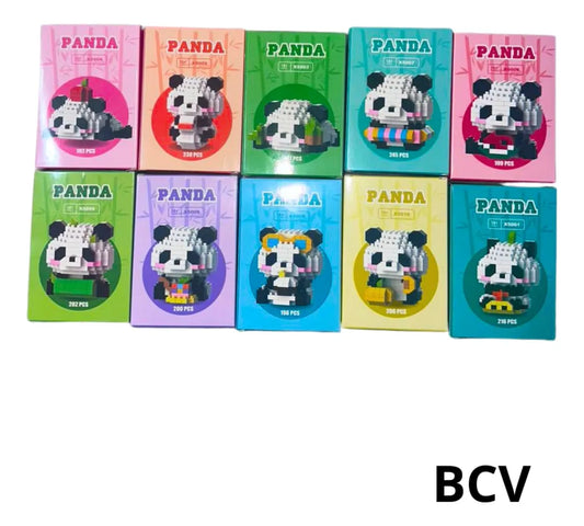 Bloques Mini Lego Bricks Figuras Armable Coleccion Pandas