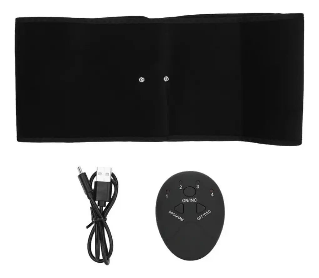 Faja Electro Estimuladora Muscular Recargable Cinturon