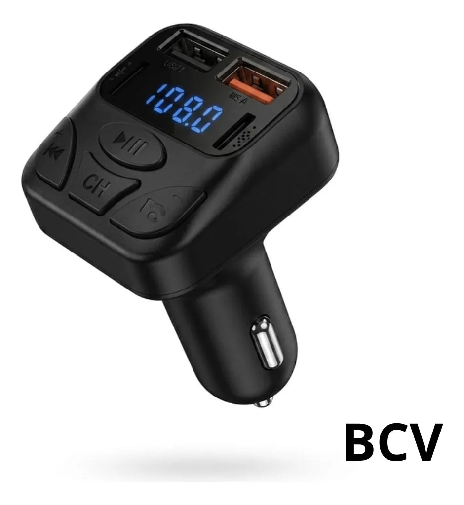 Transmisor Bluetooth C8 Fm Sd Puerto Usb Tipo C Carga Rapida