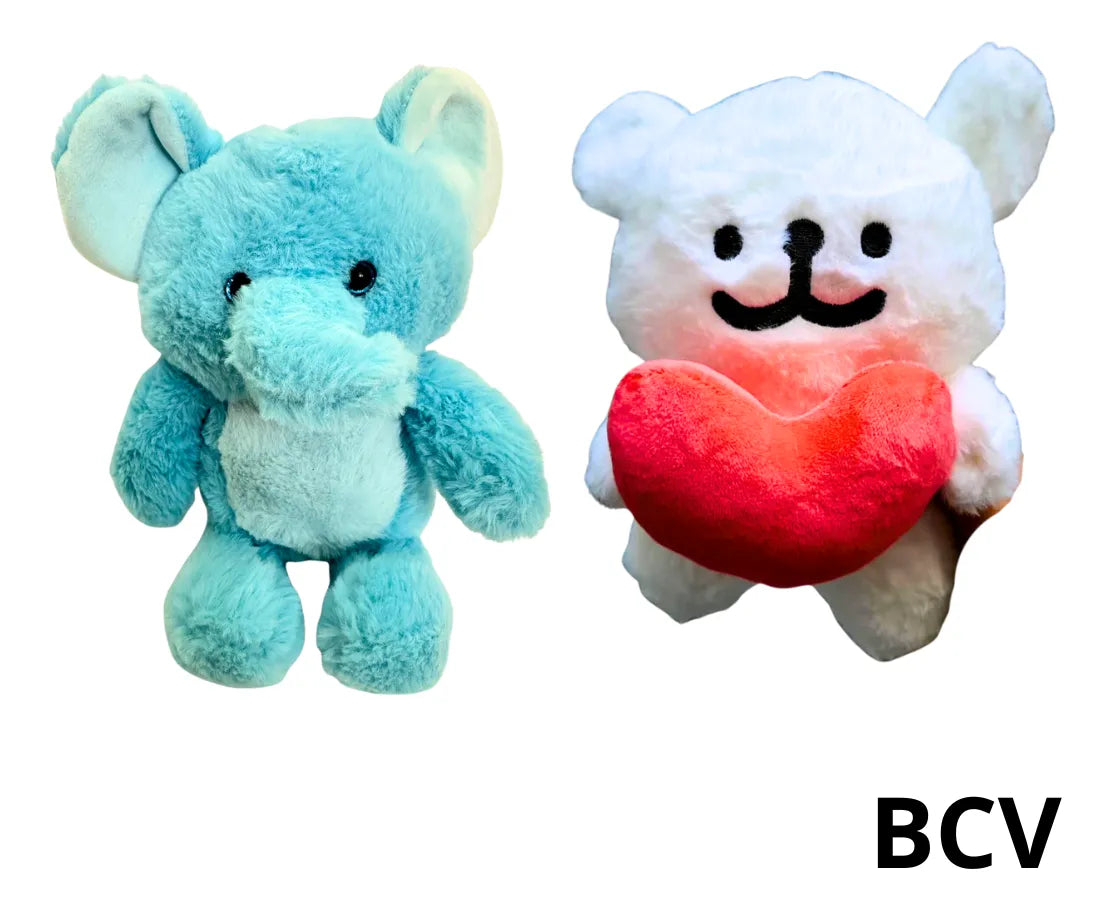 Peluche Afelpado Animales Osos Detalle Muñeco 20cm Premium
