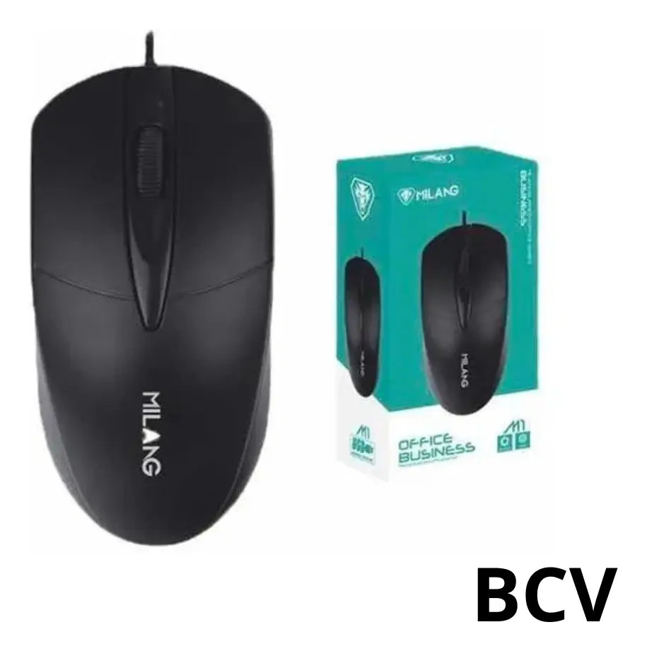 Mouse Optico 4 Botones Alambrico Usb Milang Gamer Pc 1600dpi
