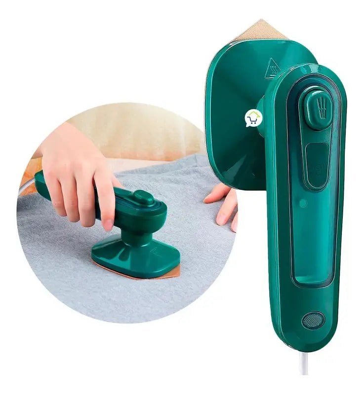 Mini Plancha Al Vapor Viajera Portatil 110ml Con Goma Calor