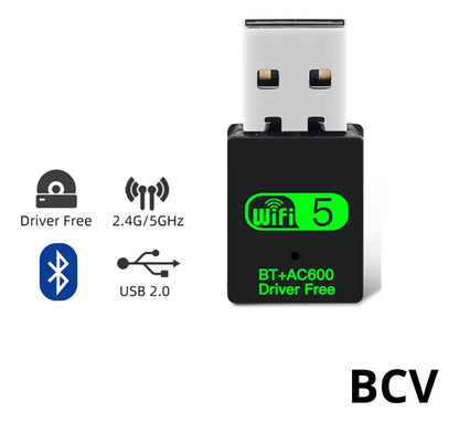 Antena Wifi Pc Bluetooth 2 En 1 Doble Banda 5g Rompe Muro