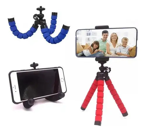 Trípode Pulpo Flexible para Celular con Cabezal Giratorio 360