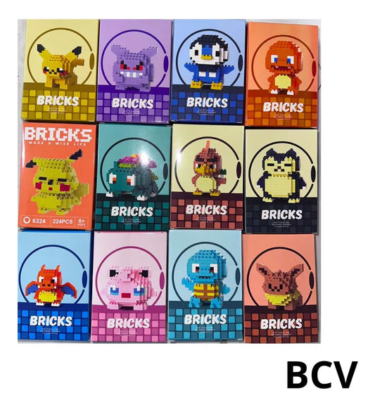 Bloques Mini Lego Bricks Figuras Armable Coleccion Pokemon