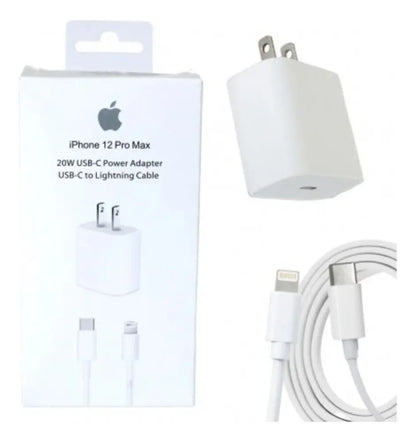 Cargador iPhone Certificado Carga Rapida 20w 11 12 13 Tipo C