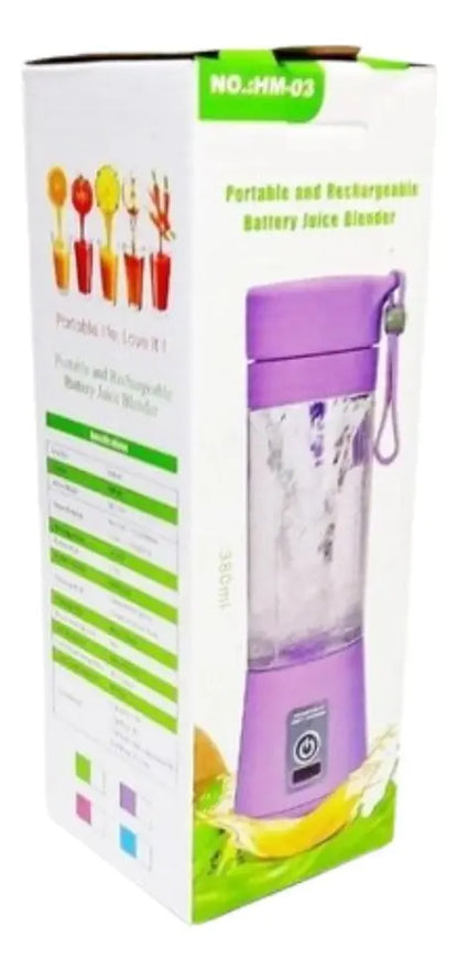 Mini Licuadora Portatil Recargable Inalambrica 380ml Batido