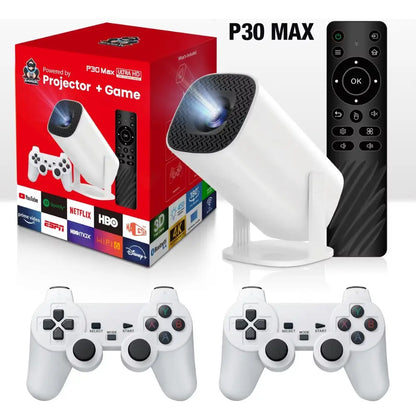 Proyector Consola de Videojuegos Retro con 2 Controles Inalámbricos