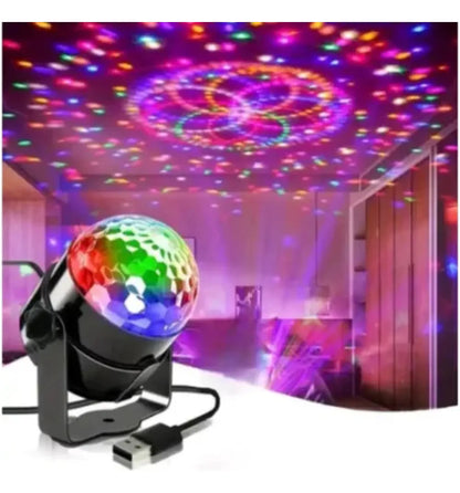Proyector Led Rgb Lampara Portátil Luces Disco