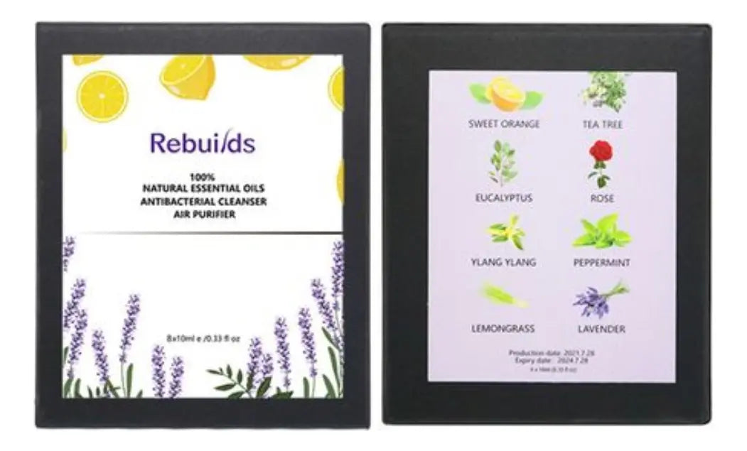 Caja Esencias Para Humidificador Difusor Aromas 8 Piezas