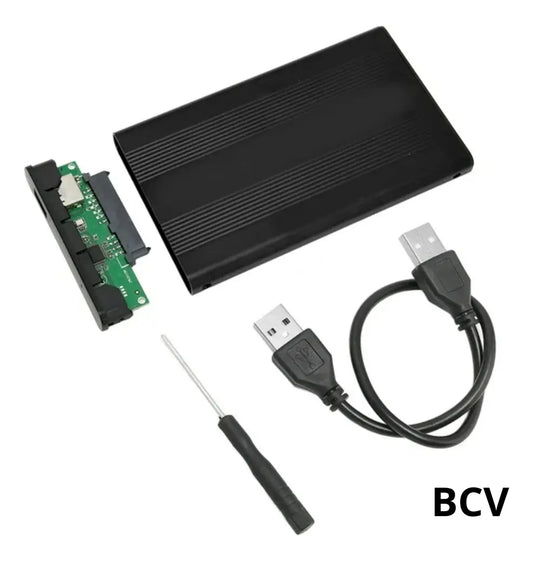 Case Externo Disco Duro Sata Usb 2.0 2.5 Pc Laptop Hdd Ssd