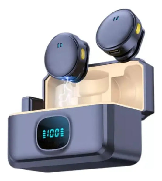 Micrófono Inalámbrico Dual Tipo Balita Premium para iPhone y Tipo-C