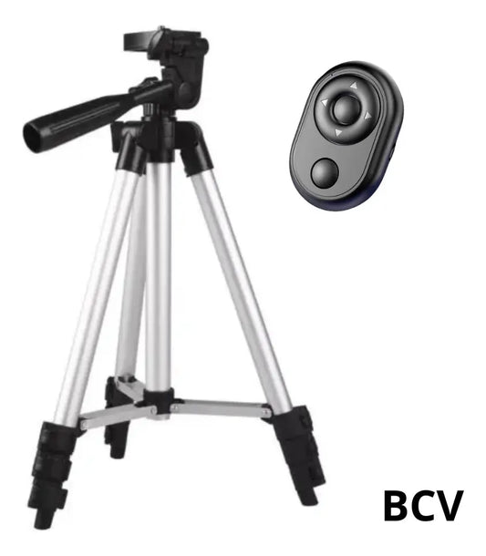 Tripode Aluminio Soporte Celular Portatil Y Control Remoto