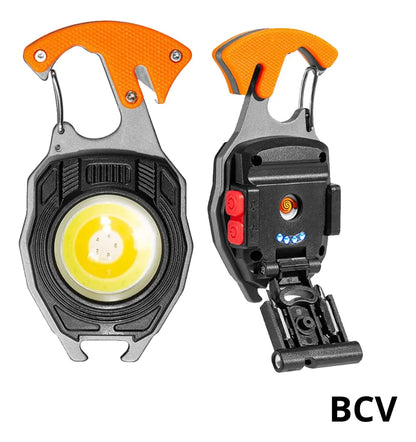 Linterna Multifuncional Llavero Multiuso Encendedor Navaja